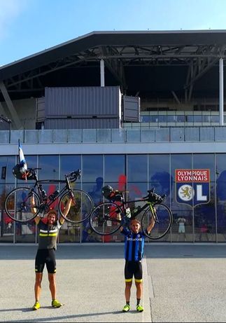 Le Tour de Force, Bergamo Lione in bicicletta per Atalanta-Lione in Europa League