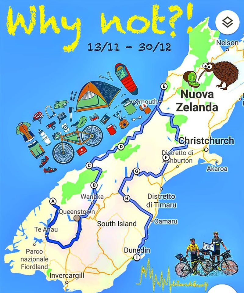 Nuova Zelanda in bicicletta, Le Tour de Force, salite giro d'italia